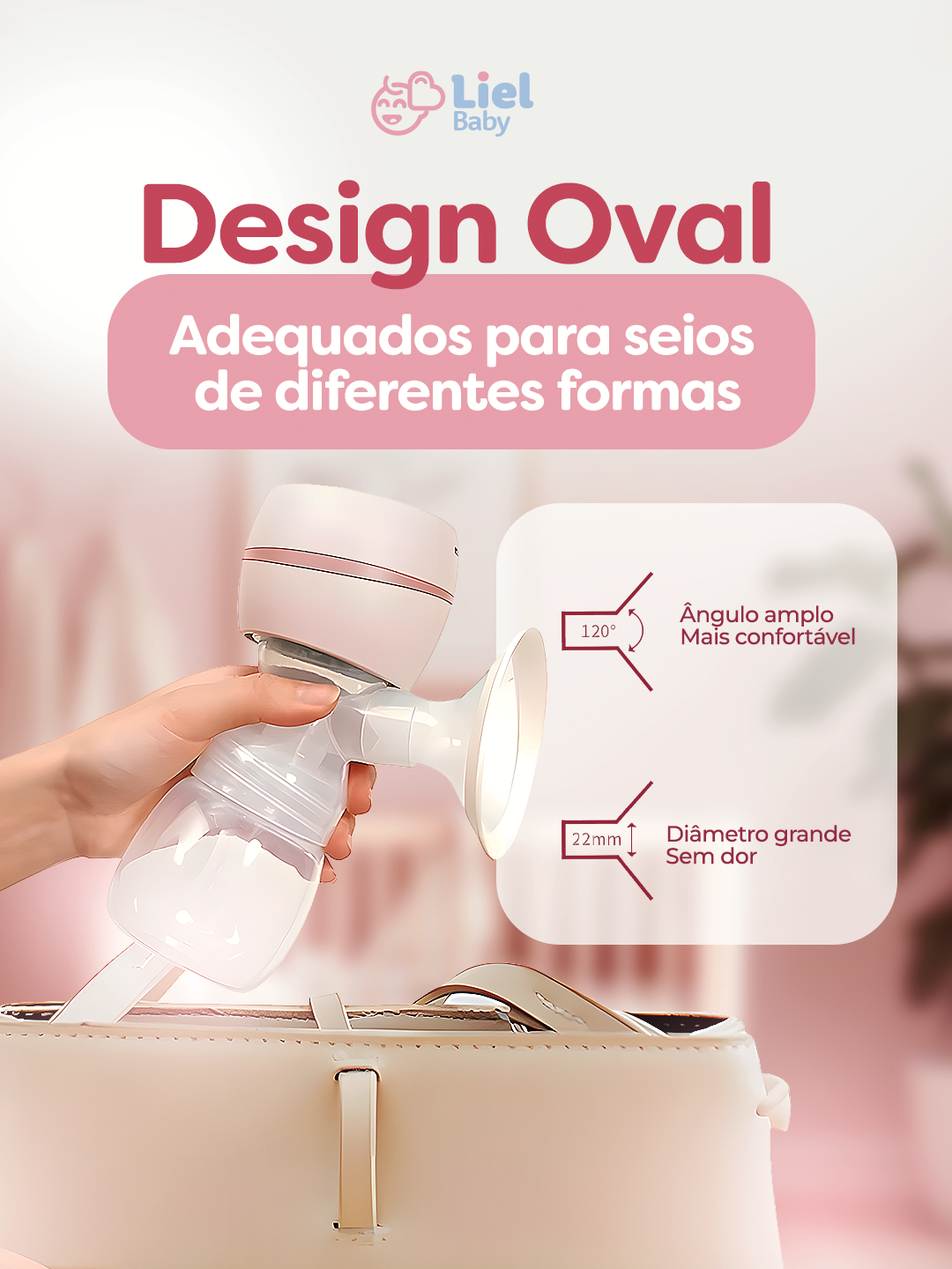 Bomba Tira-Leite Elétrica Automática para Amamentação — Prática, Silenciosa e Portátil