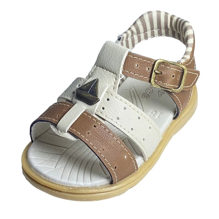 Sandália Papete Infantil Masculina com Velcro - Antiderrapante e Confortável
