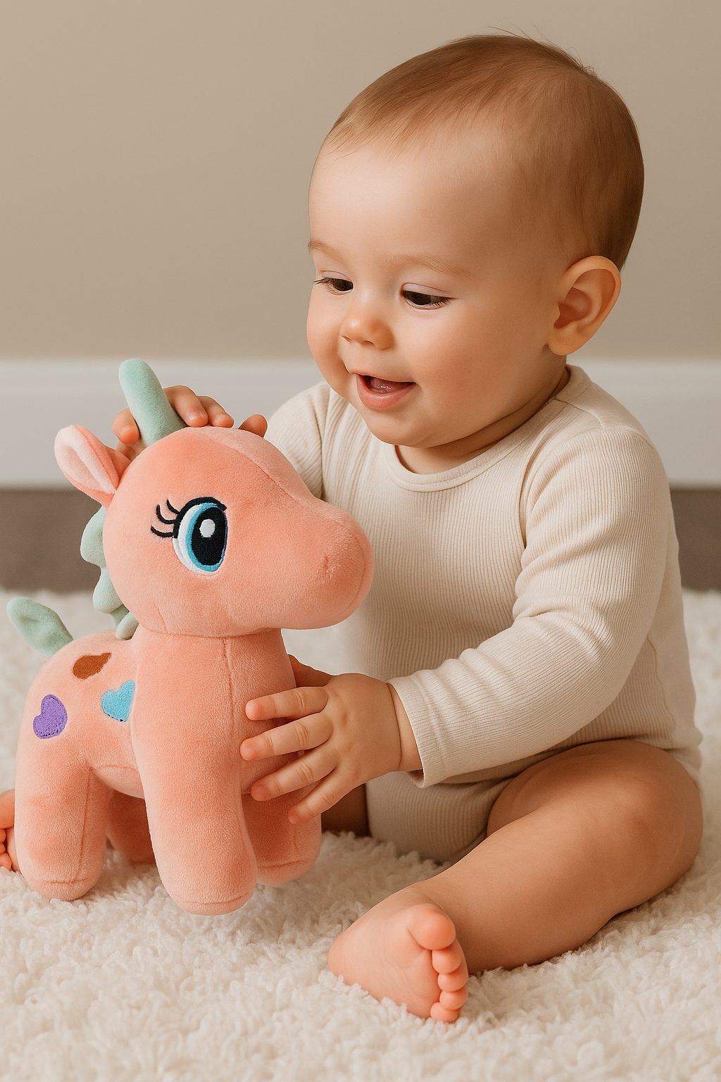 Pelúcia Unicórnio Rosa Macia – Presente Perfeito para Crianças