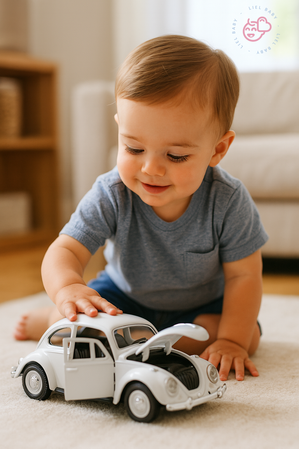 Carrinho de Brinquedo Infantil de Metal 1:32 – Realista, com Portas que Abrem e Movimento por Fricção