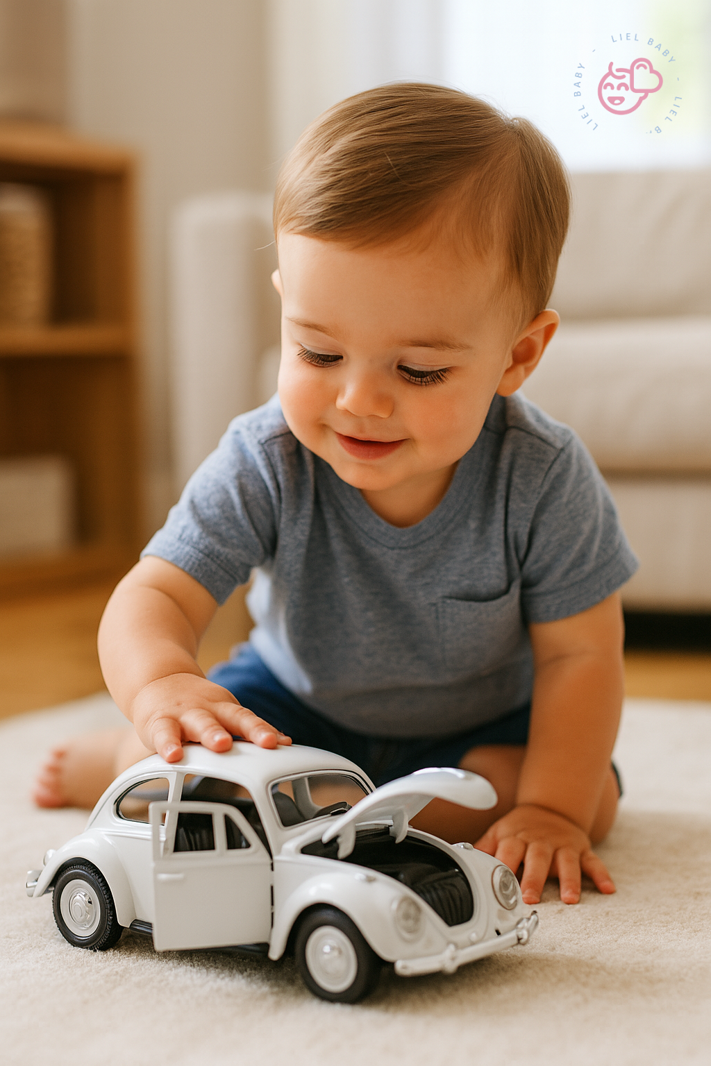 Carrinho de Brinquedo Infantil de Metal 1:32 – Realista, com Portas que Abrem e Movimento por Fricção