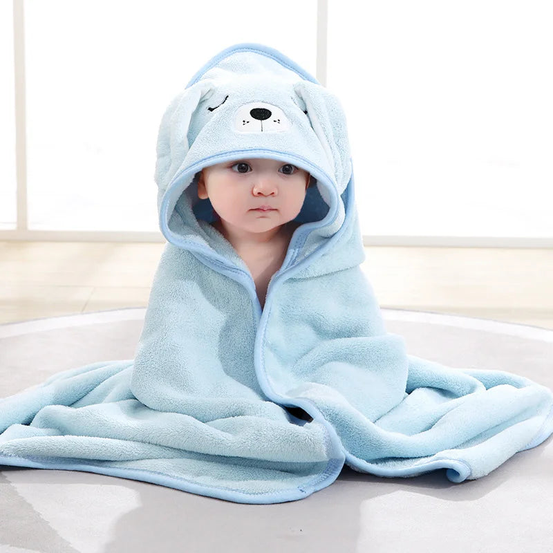 Toalha com Capuz Infantil de Bichinho – Super Macia para Bebês e Crianças
