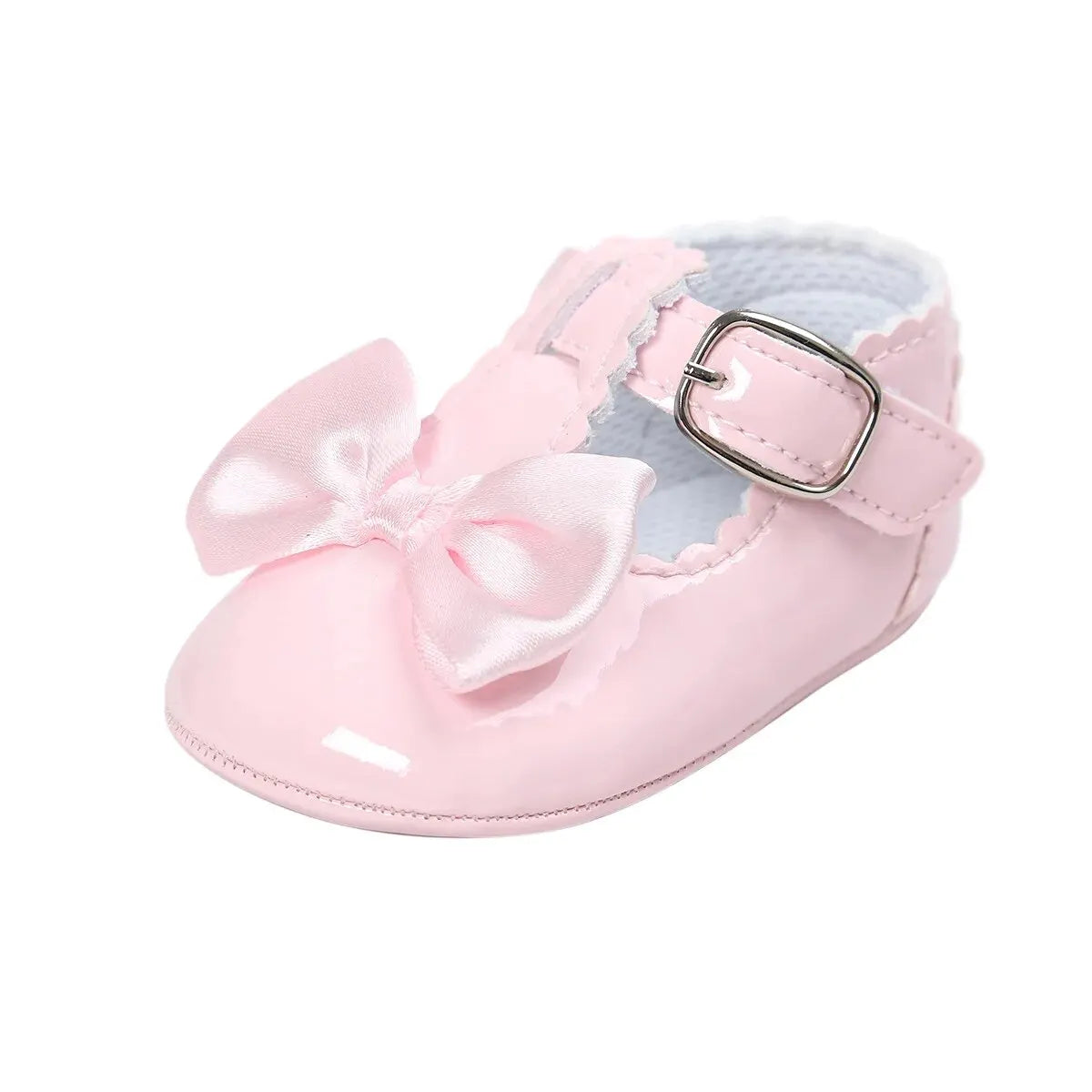 Sapatilha de Laço para Bebê Menina - Fofa, Macia e Perfeita para Todas as Ocasiões