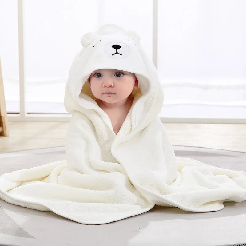 Toalha com Capuz Infantil de Bichinho – Super Macia para Bebês e Crianças