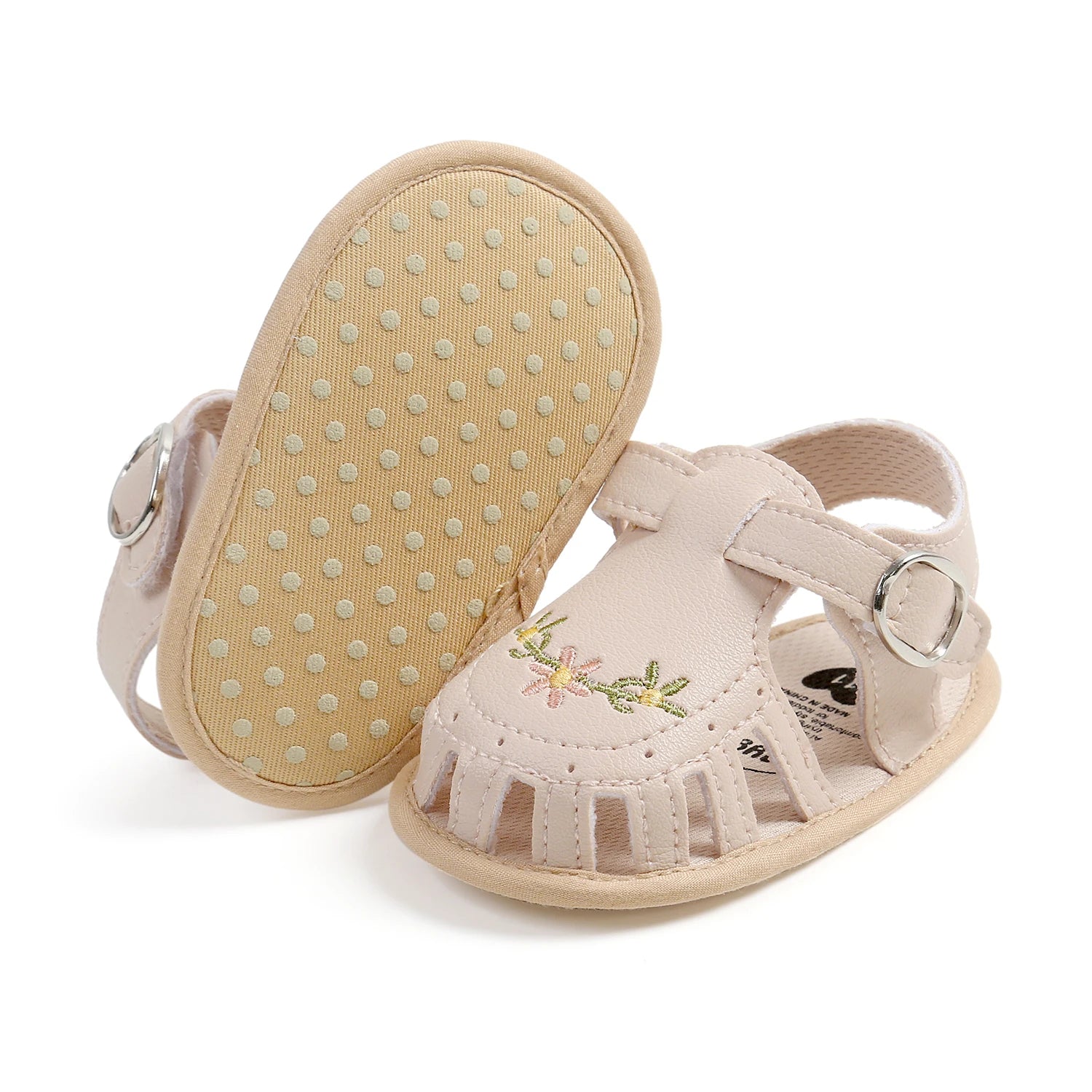 Sandália para Bebê com Estampa Floral - Leve, Antiderrapante e Macia