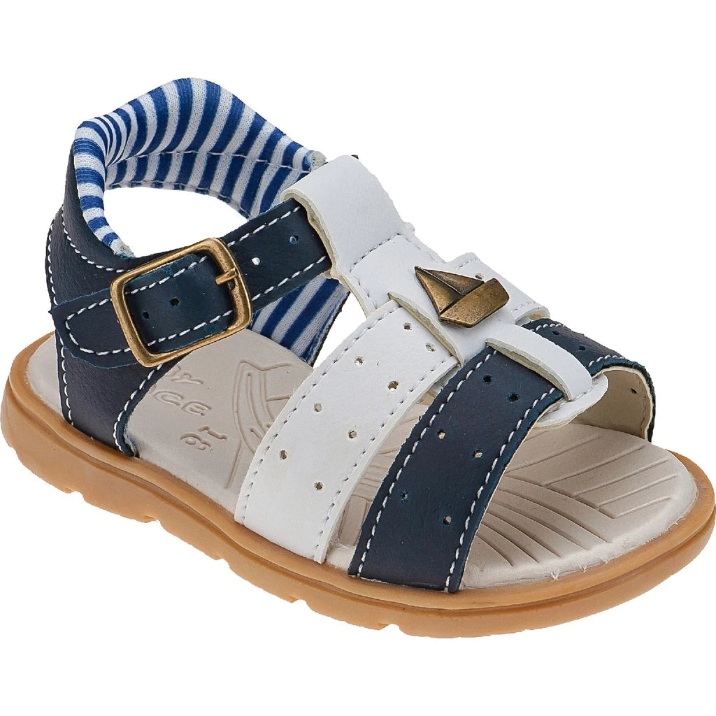 Sandália Papete Infantil Masculina com Velcro - Antiderrapante e Confortável