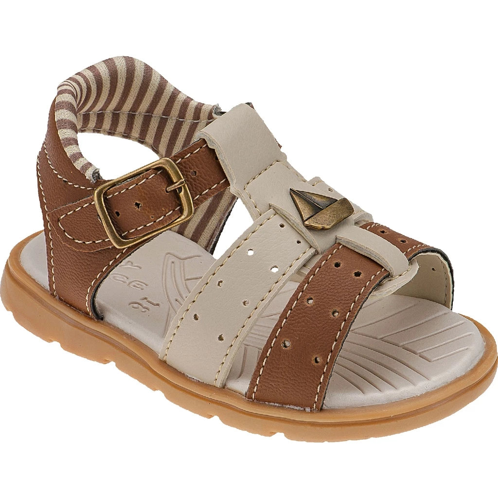 Sandália Papete Infantil Masculina com Velcro - Antiderrapante e Confortável