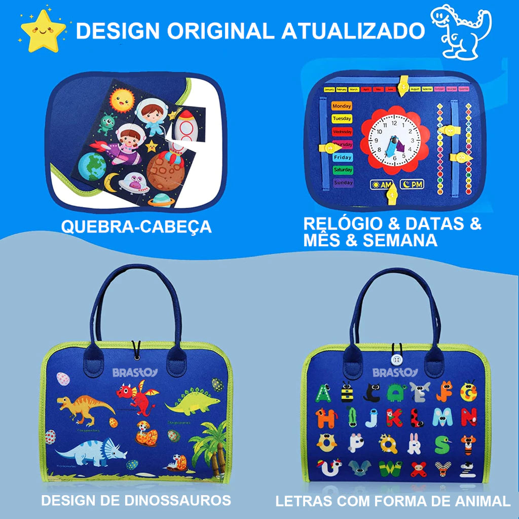 Maleta Montessori Infantil – Atividades Sensorial e Educativa para Crianças Pequenas