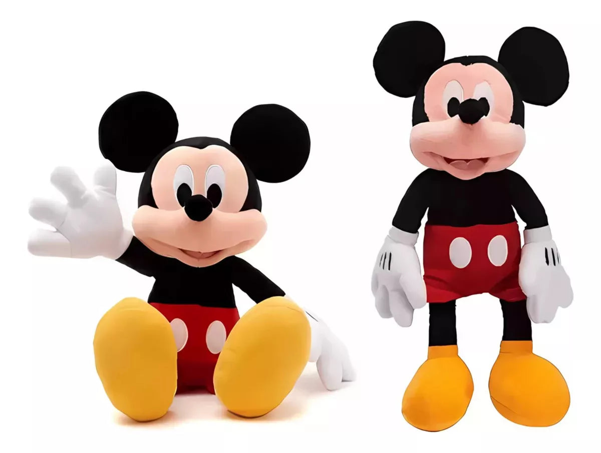 Mickey Mouse de Pelúcia com Sapatos Amarelos – Brinquedo Infantil Antialérgico