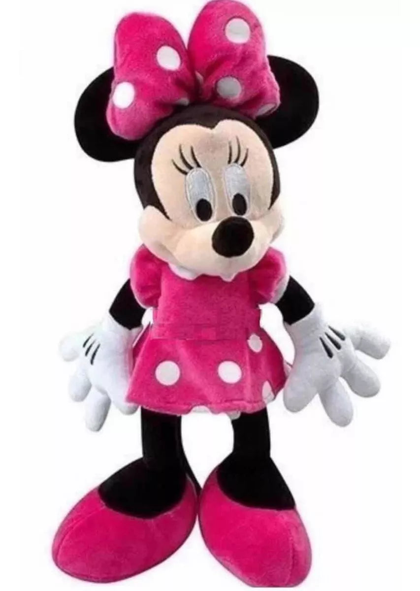 Pelúcia Minnie Mouse Infantil – Rosa, Macia e Antialérgica, Presente Disney