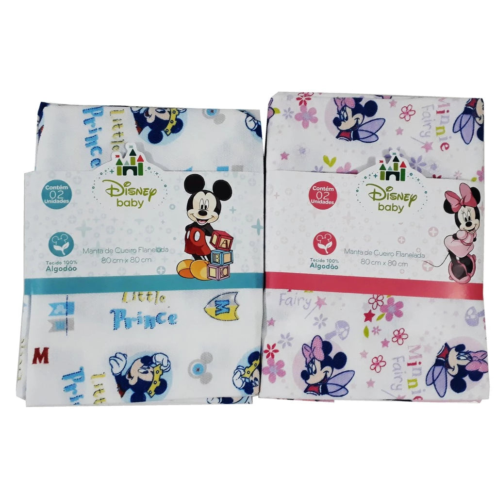 Kit com 2 Cueiros Disney – Macios, Leves e 100% Algodão