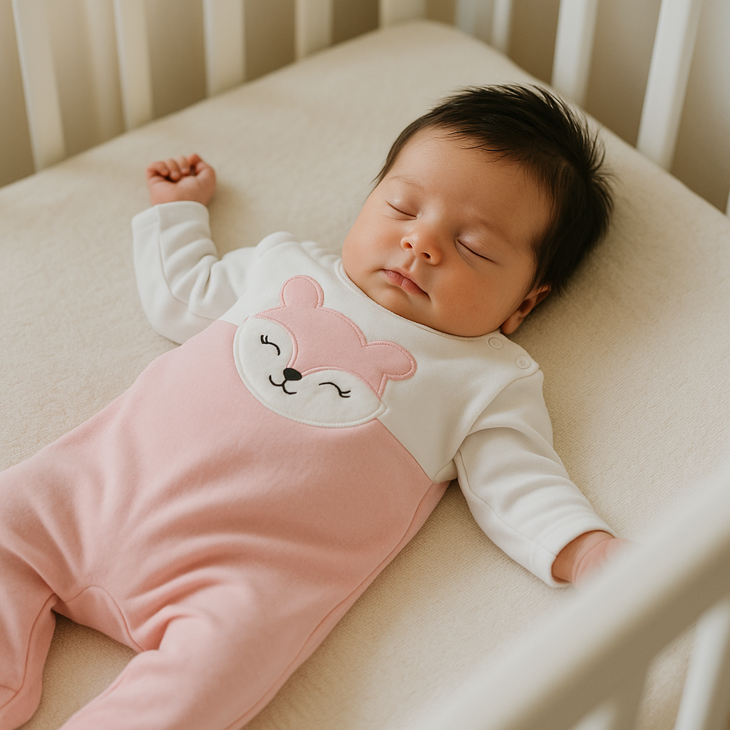 Macacão Bebê Raposinha de Algodão – Quentinho e Confortável | 0 a 3 Meses