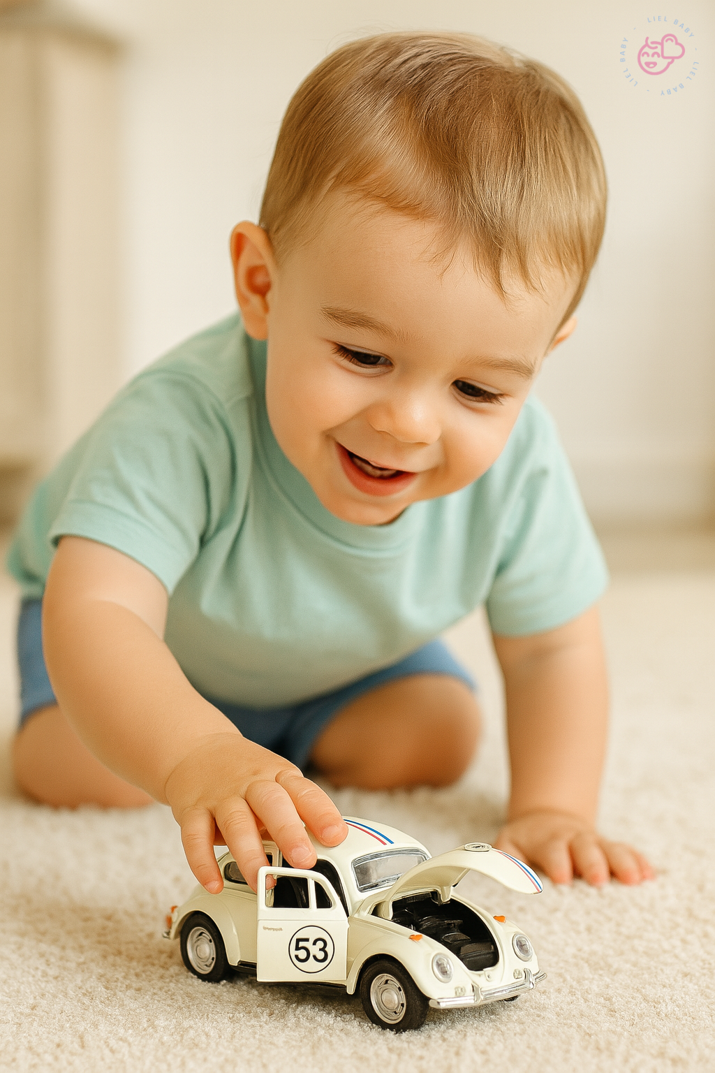 Carrinho de Brinquedo Infantil de Metal 1:32 – Realista, com Portas que Abrem e Movimento por Fricção