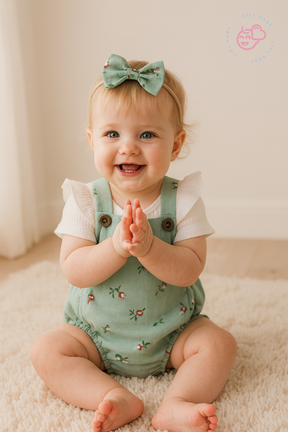 Body Jardineira Floral de Algodão para Bebê – Roupa Confortável e Estilosa