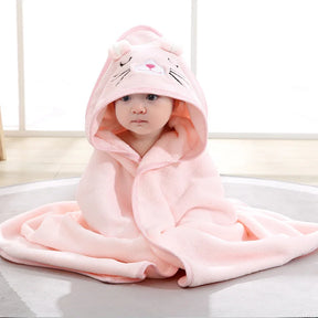 Toalha com Capuz Infantil de Bichinho – Super Macia para Bebês e Crianças
