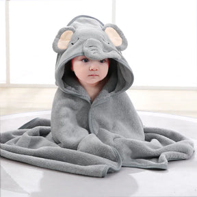 Toalha com Capuz Infantil de Bichinho – Super Macia para Bebês e Crianças