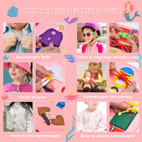 Maleta Montessori Infantil – Atividades Sensorial e Educativa para Crianças Pequenas