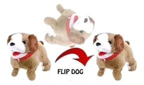 Cachorrinho de Pelúcia Interativo que Anda, Pula, Senta e Dá Cambalhotas – Brinquedo Divertido para Crianças