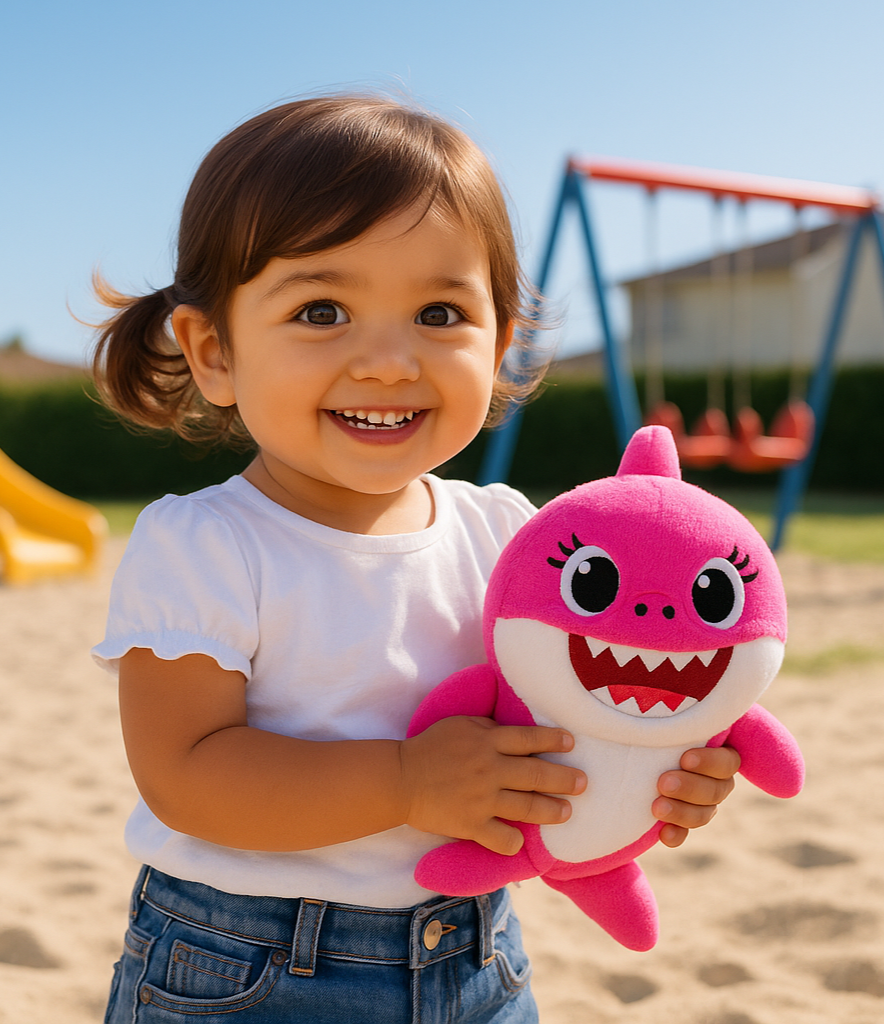 Pelúcia Baby Shark Original – Brinquedo Infantil Macio e Divertido